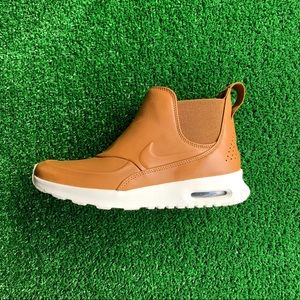 Brown Leather Nike Air Max Thea Mid Sneaker